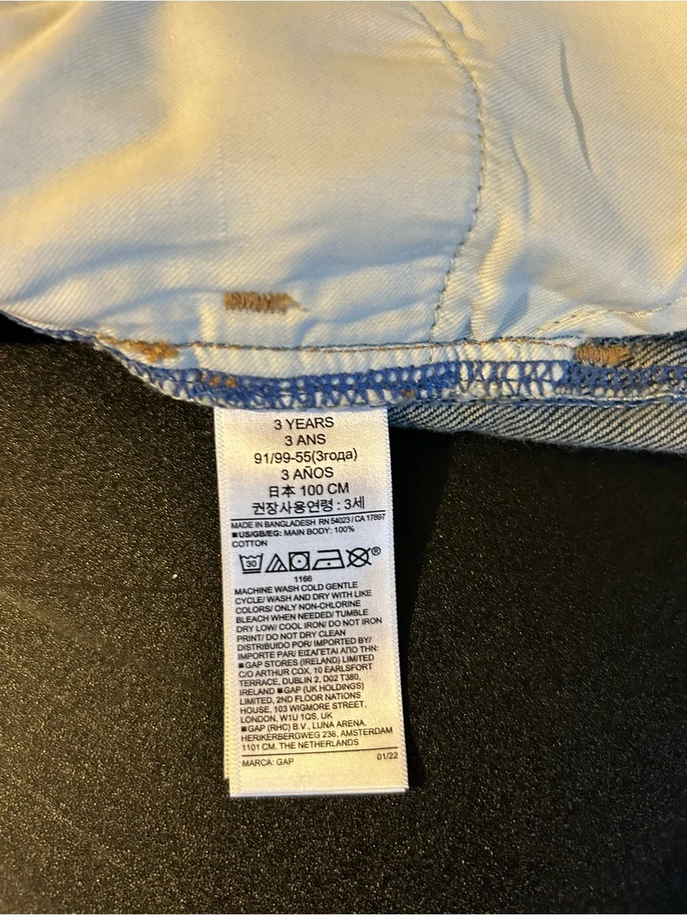 NWT - GAP Baby 3 Years '90s Loose Denim Medium Wash Jeans $40